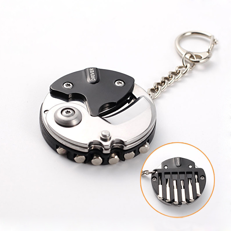 Edc Carry Knife - มัลติฟังก์ชั่นเหรียญมีดพวงกุญแจพกพากลางแจ้ง EDC Gadgets MINI Pocket ไขควง