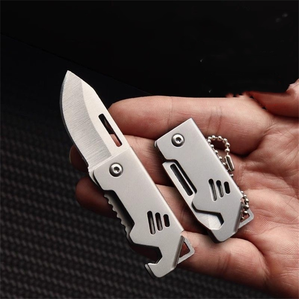 มีดพับแบบพกพาพวงกุญแจสแตนเลสกล - Edc Everyday Carry Knives บทวิจารณ์และราคา