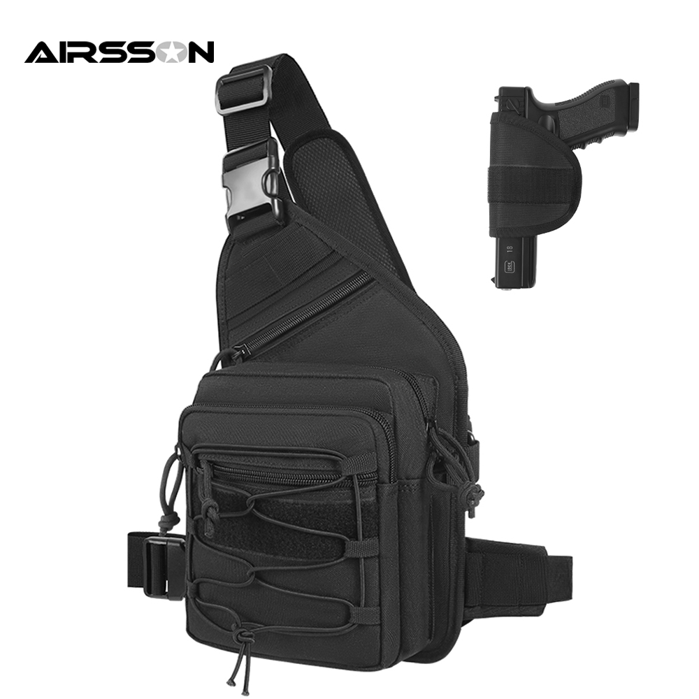 กลางแจ้งปืนซองกระเป๋าปกปิดพกพา - Edc Concealed Carry Sling Bag บทวิจารณ์และราคา