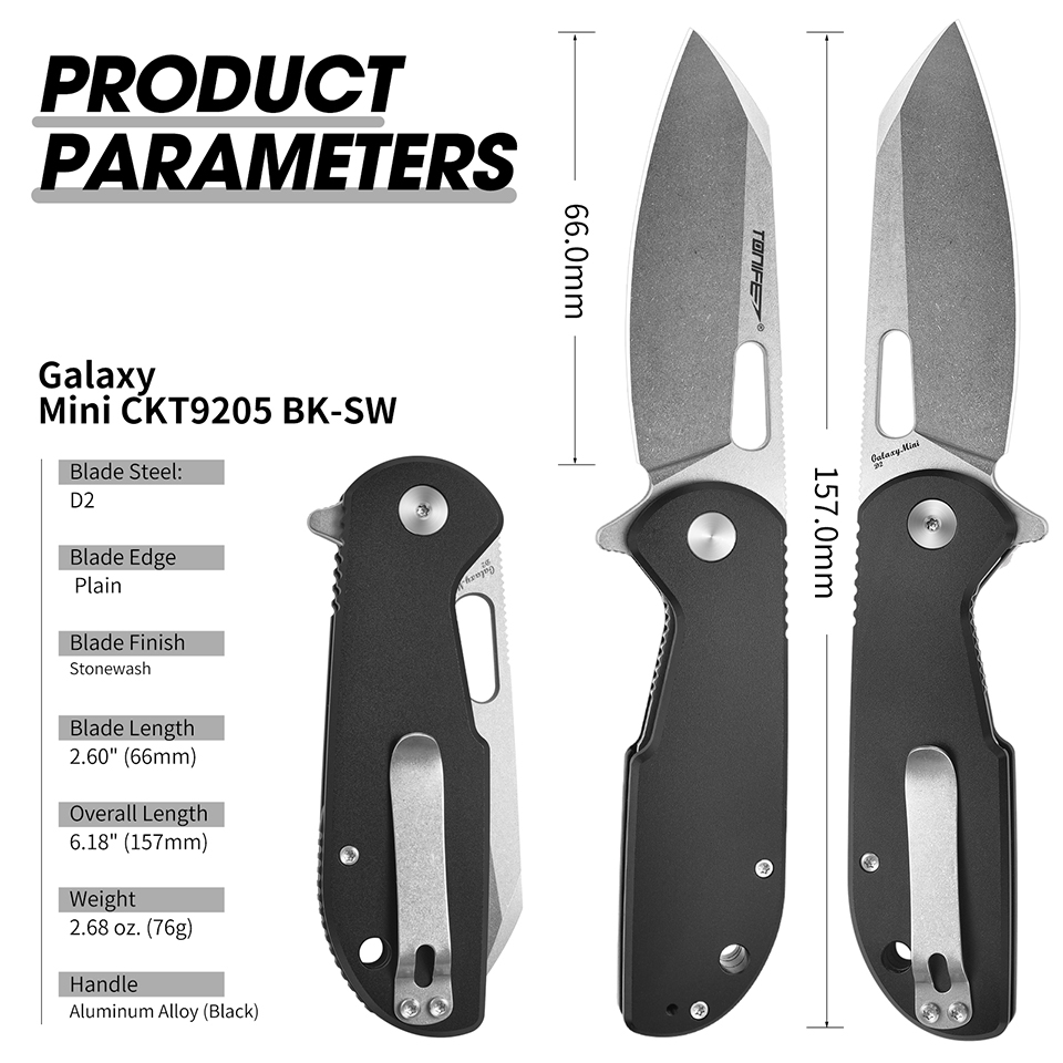 มีดพับ TONIFE Galaxy Mini CKT9 - Edc Carry Pocket Knife บทวิจารณ์และราคา